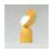 Emibig Lampe De Chevet Boto Acier Orange | Convient pour 1x G9 - Max 8W