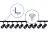 Bright Choice Ensemble complet Rail Monophasé Rail L 2 x 2 Mètre Noir | incl. 10x Spot + GU10 2700K 3W Dimmable + Embout, Connecteur d’Alimentation et L -Connecteur